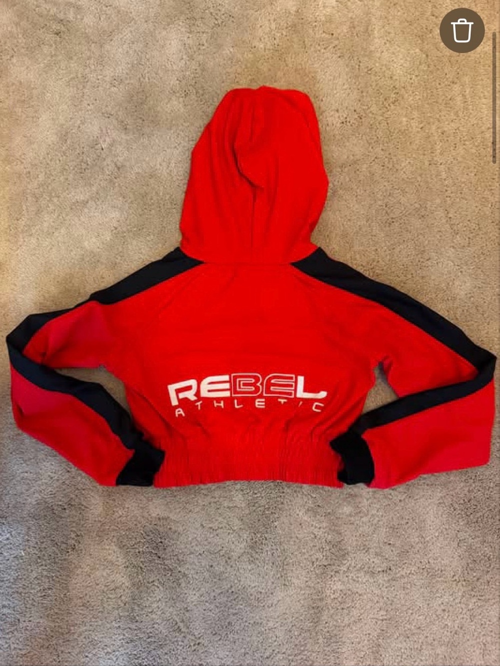 Rebel Athletic Kids Red Hooded Jacket